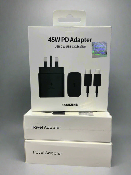 Samsung 45W USB-C Super Fast Charger (PD Adapter + USB-C to USB-C Cable)